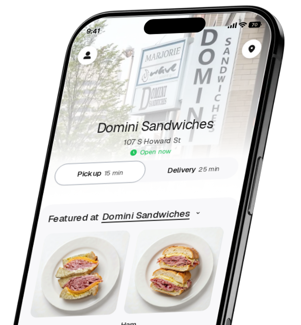 Domini Sandwiches app preview
